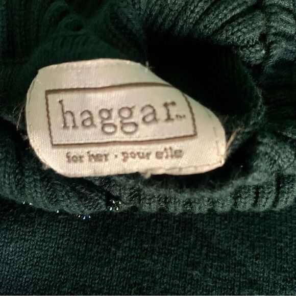 Haggar Forest Green High Neck Sweater Size Small - Picture 7 of 8